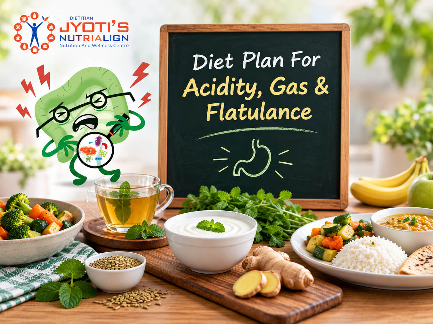 Diet Plan For Acidity, Gas & Flatulance